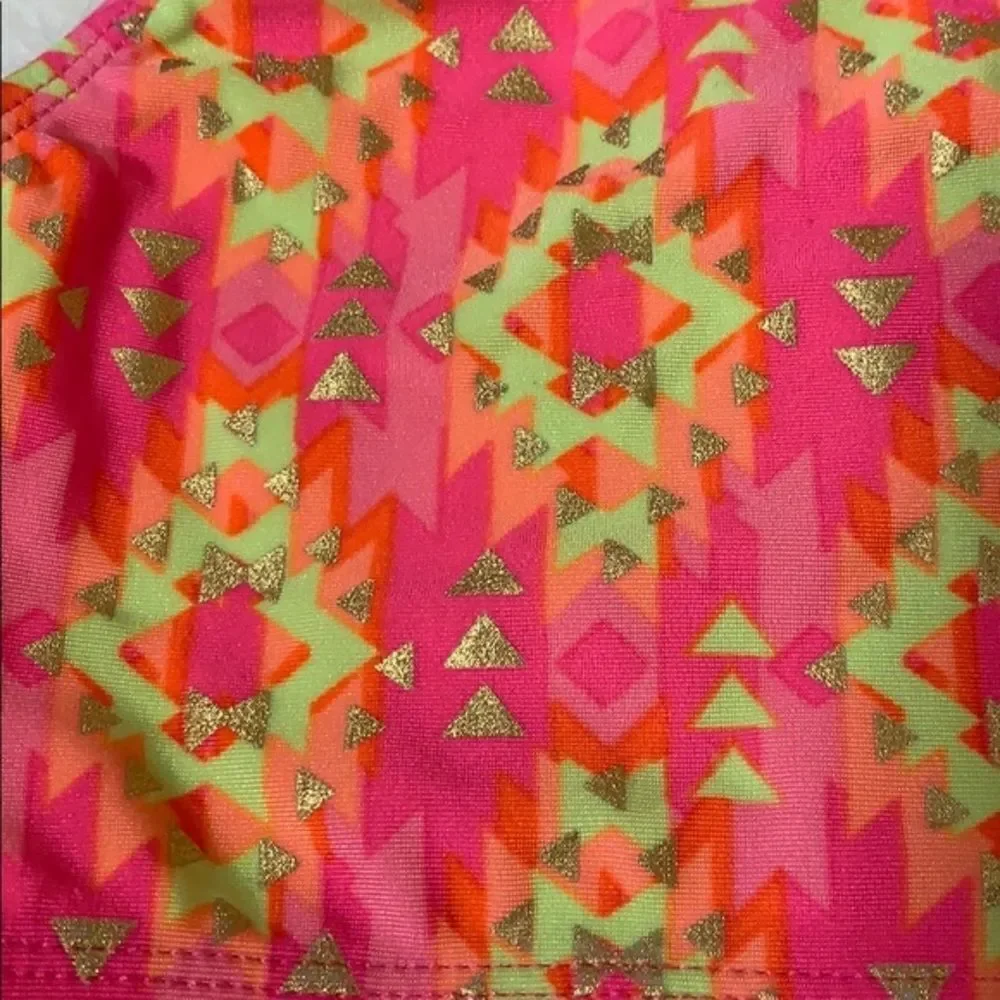 Xhilaration Girls Tribal Aztec Print Bikini Size M/7-8